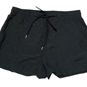 American Eagle High Rise Nylon Sport Short Black Small